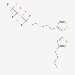 molecular formula C21H23F9S2 B12629907 4'-Butyl-3-(6,6,7,7,8,8,9,9,9-nonafluorononyl)-2,2'-bithiophene CAS No. 919079-94-0