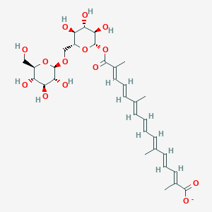 beta-D-gentiobiosyl crocetin(1-)