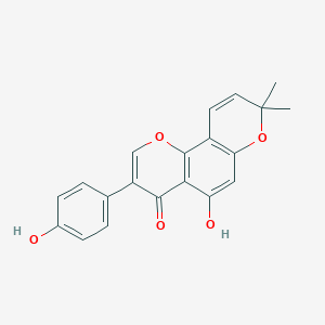 molecular formula C20H16O5 B126300 Derrone CAS No. 76166-59-1