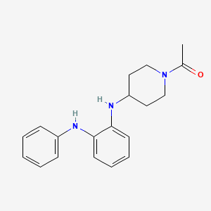 molecular formula C19H23N3O B12630006 1-[4-(2-Anilinoanilino)piperidin-1-yl]ethan-1-one CAS No. 919119-16-7