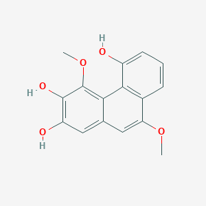molecular formula C16H14O5 B1263003 2,3,5-Trihydroxy-4,9-dimethoxyphenanthrene 
