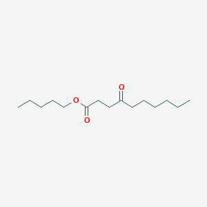 molecular formula C15H28O3 B12630049 Pentyl 4-oxodecanoate CAS No. 918883-29-1