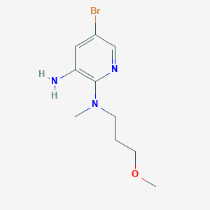 molecular formula C10H16BrN3O B12630068 5-bromo-2-N-(3-methoxypropyl)-2-N-methylpyridine-2,3-diamine 