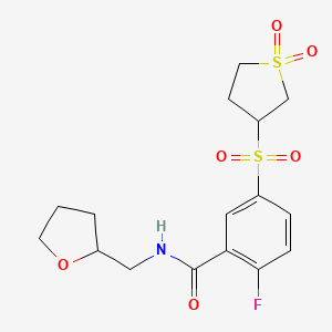molecular formula C16H20FNO6S2 B12630086 C16H20Fno6S2 