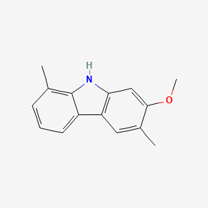 molecular formula C15H15NO B12630098 7-Methoxy-1,6-dimethyl-9H-carbazole CAS No. 919090-30-5