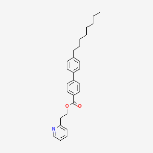 molecular formula C28H33NO2 B12630101 2-(Pyridin-2-yl)ethyl 4'-octyl[1,1'-biphenyl]-4-carboxylate CAS No. 920269-63-2