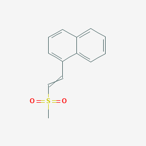 molecular formula C13H12O2S B12630123 1-[2-(Methanesulfonyl)ethenyl]naphthalene CAS No. 918341-14-7