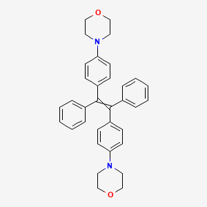 molecular formula C34H34N2O2 B12630132 4,4'-[(1,2-Diphenylethene-1,2-diyl)di(4,1-phenylene)]bis(morpholine) CAS No. 919789-61-0