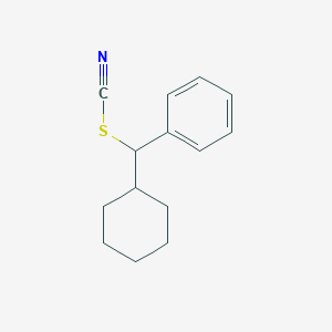 molecular formula C14H17NS B12630204 Cyclohexyl(phenyl)methyl thiocyanate CAS No. 919474-60-5