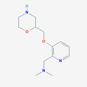 molecular formula C13H21N3O2 B12630214 N,N-Dimethyl-1-{3-[(morpholin-2-yl)methoxy]pyridin-2-yl}methanamine CAS No. 956150-92-8