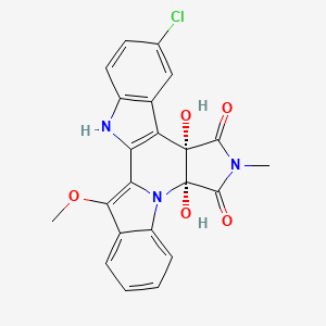 molecular formula C22H16ClN3O5 B1263022 Cladoniamide A 