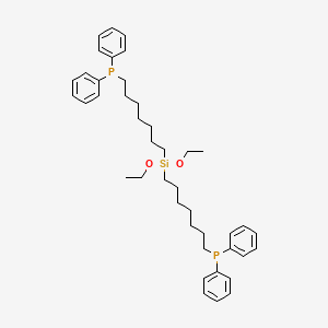 molecular formula C42H58O2P2Si B12630242 Diethoxybis[7-(diphenylphosphino)heptyl]silane CAS No. 919356-57-3