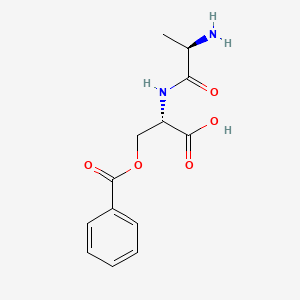 molecular formula C13H16N2O5 B12630255 D-Alanyl-O-benzoyl-L-serine CAS No. 921933-78-0