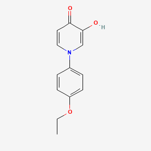 molecular formula C13H13NO3 B12630284 1-(4-Ethoxyphenyl)-3-hydroxypyridin-4-one 
