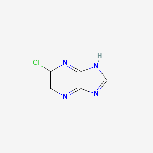 molecular formula C5H3ClN4 B12630328 5-Chloro-1H-imidazo[4,5-B]pyrazine CAS No. 1196151-76-4