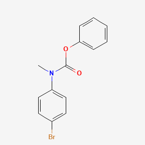 molecular formula C14H12BrNO2 B12630332 Phenyl (4-bromophenyl)methylcarbamate CAS No. 918934-52-8