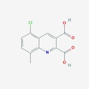 molecular formula C12H8ClNO4 B12630333 5-Chloro-8-methylquinoline-2,3-dicarboxylic acid CAS No. 948294-19-7