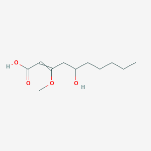 molecular formula C11H20O4 B12630357 5-Hydroxy-3-methoxydec-2-enoic acid CAS No. 920266-00-8