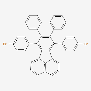 molecular formula C40H24Br2 B1263038 7,10-Bis(4-bromophenyl)-8,9-diphenylfluoranthene 