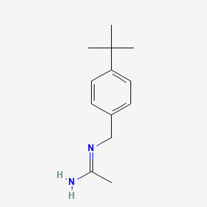 molecular formula C13H20N2 B12630432 N-[(4-Tert-butylphenyl)methyl]ethanimidamide 