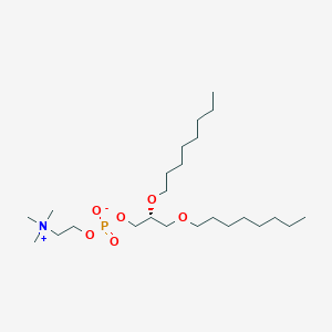 molecular formula C24H52NO6P B1263044 [(2R)-2,3-dioctoxypropyl] 2-(trimethylazaniumyl)ethyl phosphate 