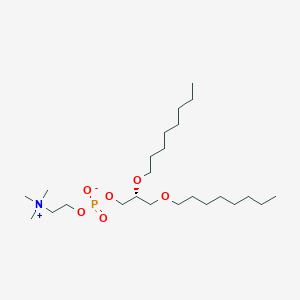 molecular formula C24H52NO6P B1263044 [(2R)-2,3-二辛氧基丙基] 2-(三甲基氮基)乙基磷酸 