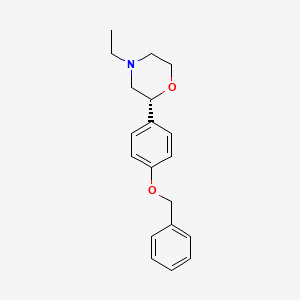 molecular formula C19H23NO2 B12630455 (2R)-2-[4-(Benzyloxy)phenyl]-4-ethylmorpholine CAS No. 920803-04-9