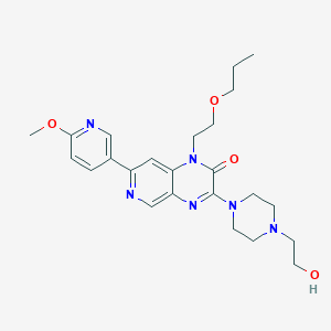molecular formula C24H32N6O4 B1263049 PF-03049423 free base CAS No. 954138-07-9