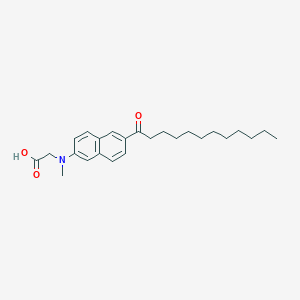 molecular formula C25H35NO3 B1263050 N-(6-Dodecanoyl-2-naphthyl)-N-methylglycine 