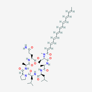 molecular formula C51H74N8O10 B1263056 Myxochromide B3 