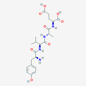 molecular formula C22H32N4O8 B12630620 L-Tyrosyl-L-valyl-L-alanyl-L-glutamic acid CAS No. 920979-11-9