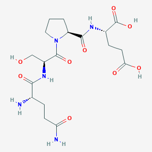 molecular formula C18H29N5O9 B12630676 L-Glutaminyl-L-seryl-L-prolyl-L-glutamic acid CAS No. 919078-88-9