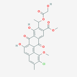 molecular formula C26H21ClO10 B1263077 Chlorocyclinone C 