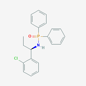 molecular formula C21H21ClNOP B12630773 Phosphinic amide, N-[(1R)-1-(2-chlorophenyl)propyl]-P,P-diphenyl- CAS No. 919349-88-5