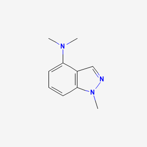 molecular formula C10H13N3 B12630779 N,N,1-Trimethyl-1H-indazol-4-amine CAS No. 918903-58-9