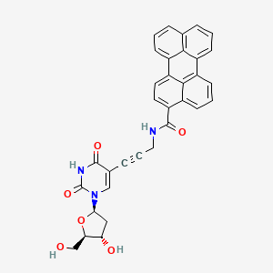 molecular formula C33H25N3O6 B12630803 2'-Deoxy-5-{3-[(perylene-3-carbonyl)amino]prop-1-yn-1-yl}uridine CAS No. 918438-08-1