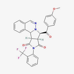 molecular formula C28H20F3N3O4 B12630831 C28H20F3N3O4 