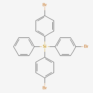 molecular formula C24H17Br3Si B12630896 Phenyltris(4-bromophenyl)silane CAS No. 1201099-09-3