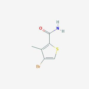 molecular formula C6H6BrNOS B12630929 4-Bromo-3-methylthiophene-2-carboxamide CAS No. 945557-05-1