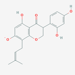 molecular formula C20H19O6- B1263101 Kievitone-7-olate 