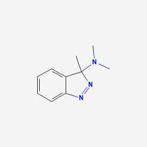 molecular formula C10H13N3 B12631035 N,N,3-Trimethyl-3H-indazol-3-amine CAS No. 918903-33-0