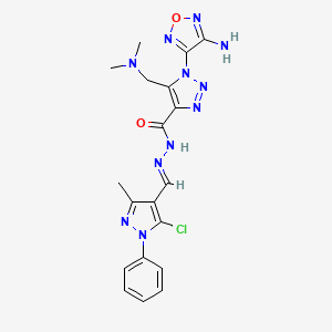 molecular formula C19H20ClN11O2 B12631037 C19H20ClN11O2 