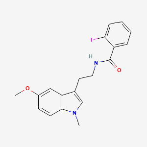 molecular formula C19H19IN2O2 B12631048 2-Iodo-N-[2-(5-methoxy-1-methyl-1H-indol-3-yl)ethyl]benzamide CAS No. 920537-45-7