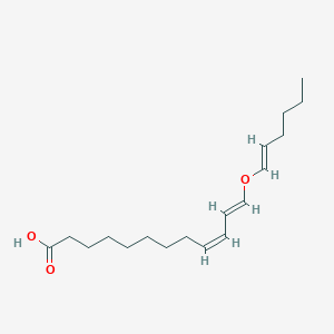 molecular formula C18H30O3 B1263105 (9Z,11E)-12-{[(1E)-hex-1-en-1-yl]oxy}dodeca-9,11-dienoic acid 