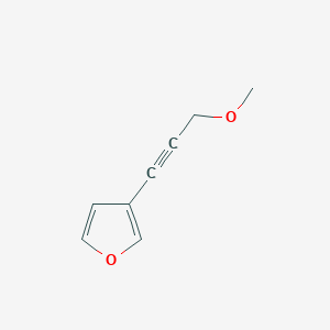 molecular formula C8H8O2 B12631093 3-(3-Methoxyprop-1-yn-1-yl)furan CAS No. 919097-05-5