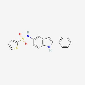 molecular formula C19H16N2O2S2 B12631094 N-[2-(4-Methylphenyl)-1H-indol-5-yl]thiophene-2-sulfonamide CAS No. 919490-41-8