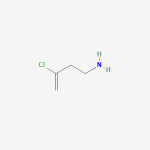 molecular formula C4H8ClN B12631097 3-Chlorobut-3-en-1-amine CAS No. 918871-89-3