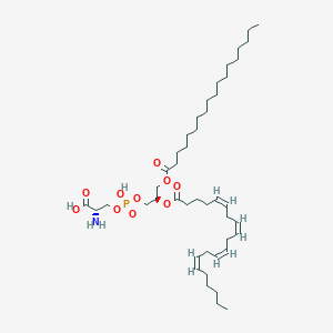 molecular formula C44H78NO10P B1263110 1-Stearoyl-2-arachidonoyl-sn-glycero-3-phosphoserine CAS No. 132014-80-3
