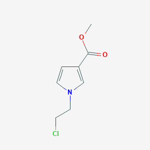 molecular formula C8H10ClNO2 B12631111 Methyl 1-(2-chloroethyl)-1H-pyrrole-3-carboxylate CAS No. 952182-31-9