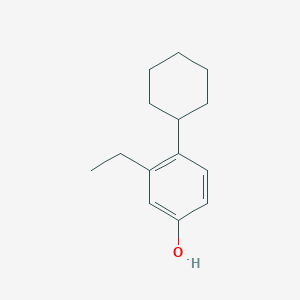 molecular formula C14H20O B12631137 4-Cyclohexyl-3-ethylphenol 
